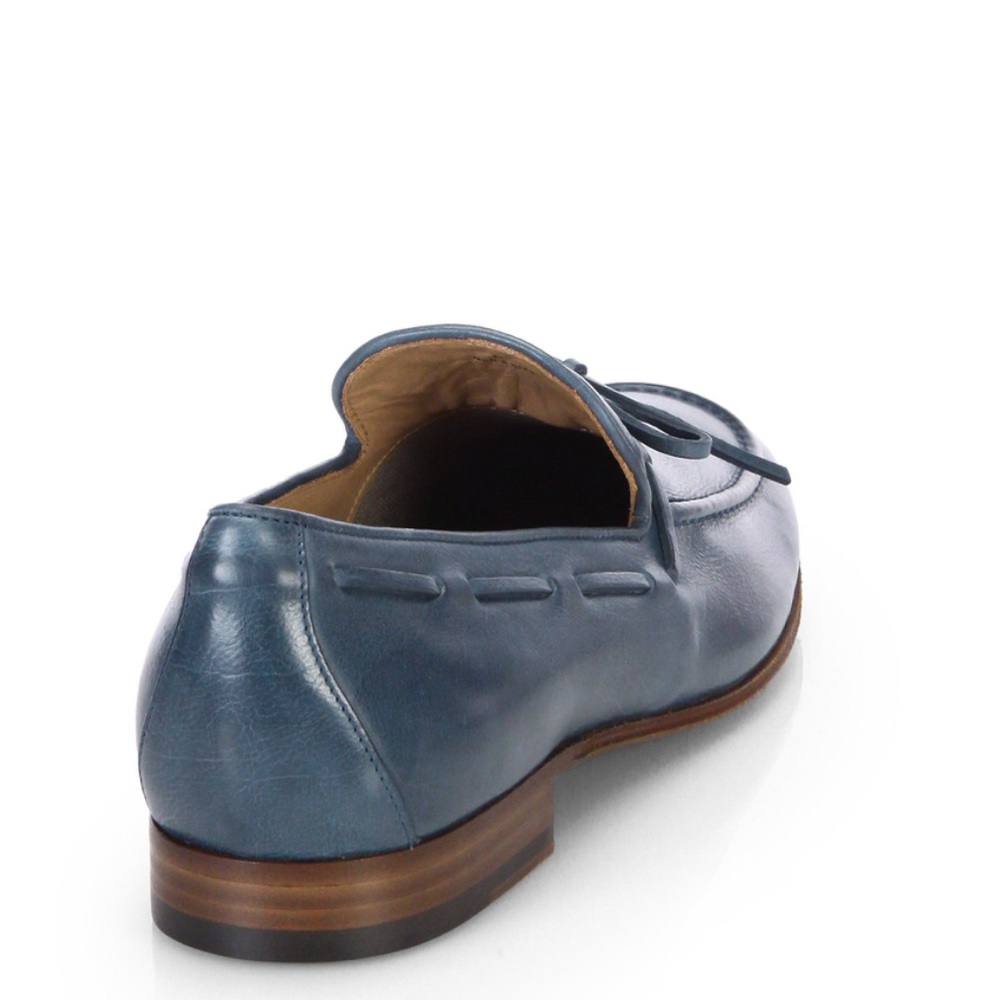 Tod’s Men’s Leather Tie Loafers Sz 5.5(Tod)/6.5US - Picture 3 of 15